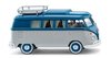 WIKING 0797 42 VW T1 Campingbus - achatgrau/grünblau