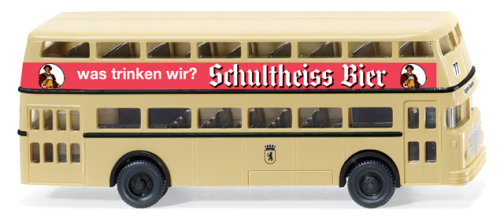WIKING 0722 02 Doppeldeckerbus D2U (Büssing)  "Schultheiss"