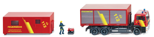 WIKING 0625 03 Feuerwehr - Set MAN  Wechsellader mit 2 Containern