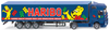 WIKING 0538 15 Koffer-Sattelzug (MB Actros) "Haribo"