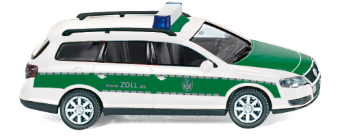 WIKING 0104 41  Zoll - VW Passat Variant - weiß/grün