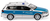 WIKING 0104 45 Polizei - VW Passat Variant - silber/blau