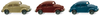 WIKING 0900 01 VW Käfer (3 Modelle) - farblich gemischt