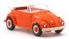 WIKING 0802 09 VW Käfer Cabrio - orange/perlweiß