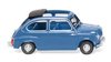 WIKING 0099 06 Fiat 600 mit Faltdach offen - brillantblau