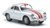 WIKING 0814 03 Porsche 356 Coupé - silber mit roten Streifen